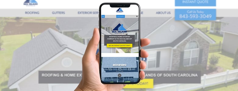 Roofer Mobile Website