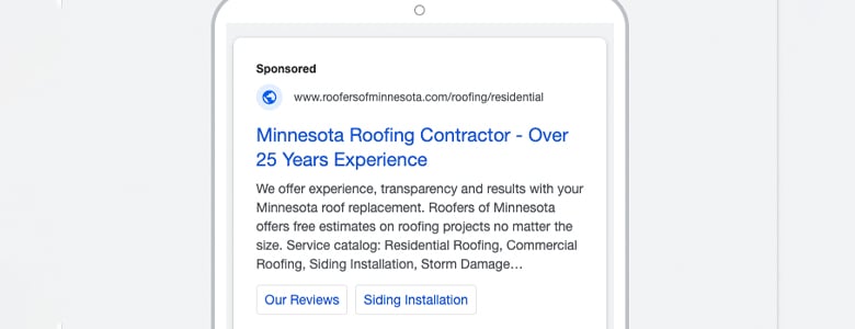 Roofer Google Ad Copy