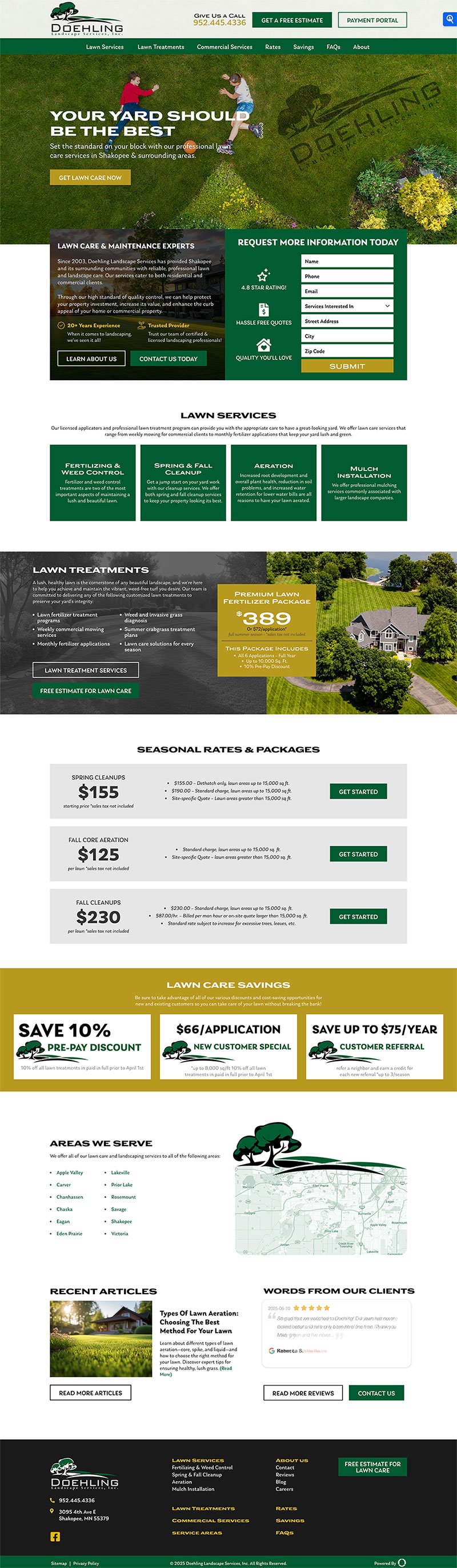 Doehling website redesign