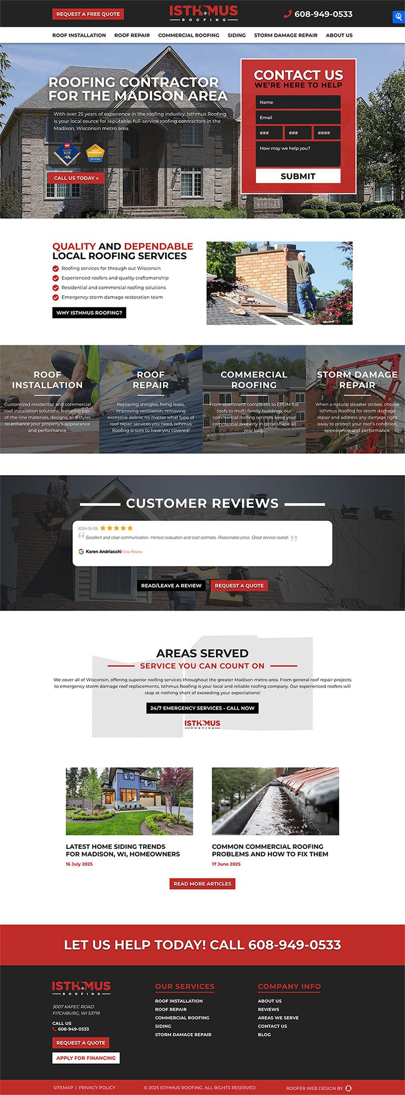 Isthmus website redesign