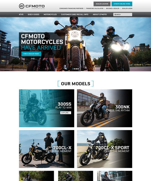 CFMOTO Website