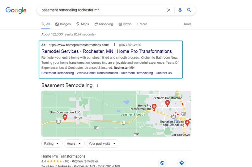 home service ppc management