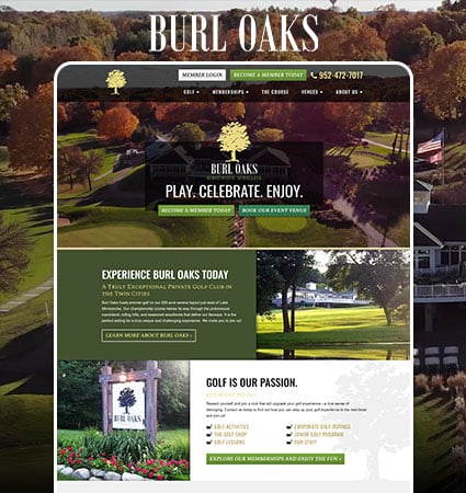 Burl Oaks Web Design MN