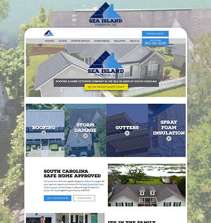 Sea Island Roofing Web Design MN