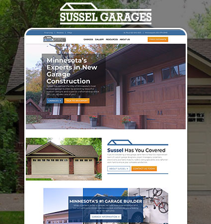 Sussel Garages Web Design MN
