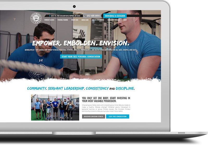 home service website redesign