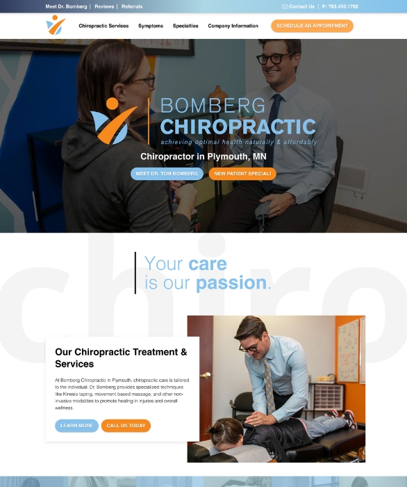 Bomberg Chiropractic Website