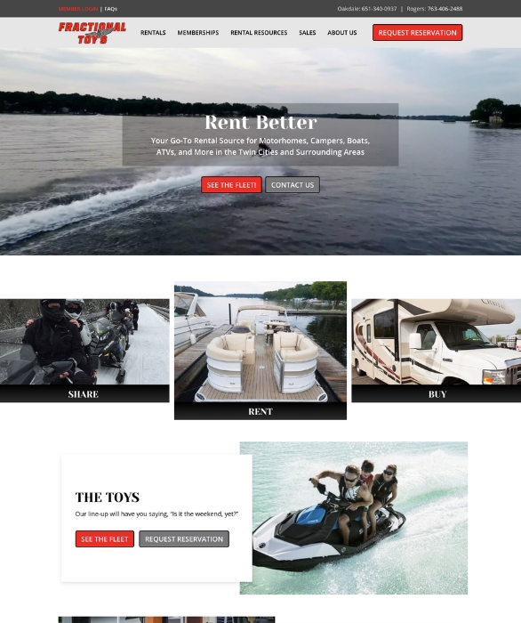 Fractional Toys Website