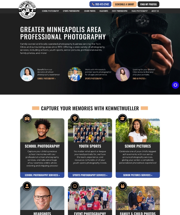 Kemmetmueller Photography Website