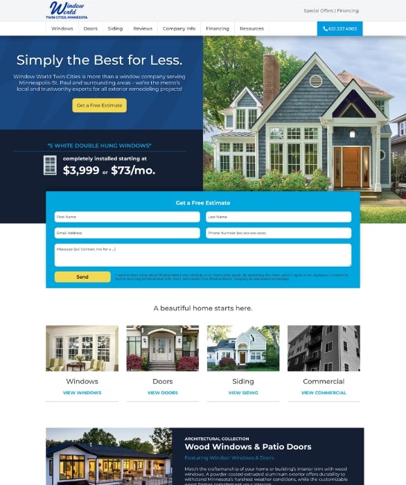 Window World Website